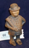 CAST IRON PENNY BANK BLACK AMERICAN POLICEMAN 6