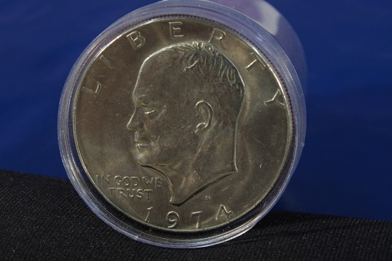 21 EA 1974 Eisenhower Clad Dollars