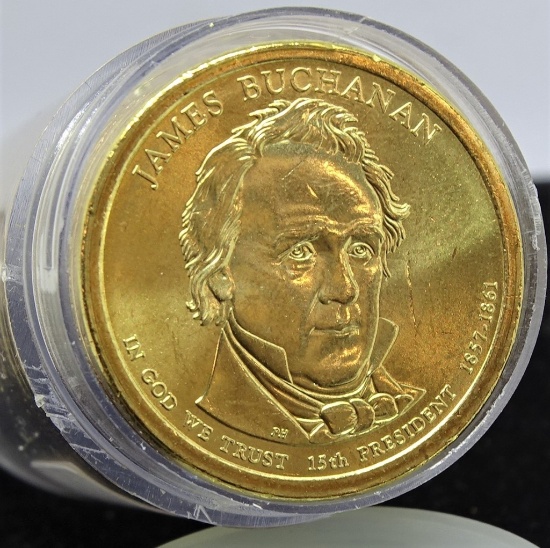 25EA 2010P JAMES BUCHANAN UNC DOLLARS