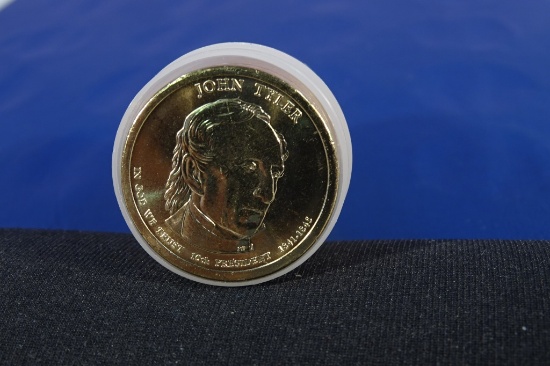 25EA 2009P JOHN TYLER UNC DOLLARS