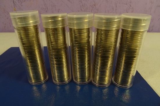 5 Rolls 2005 Uncirculated Jefferson Nickels