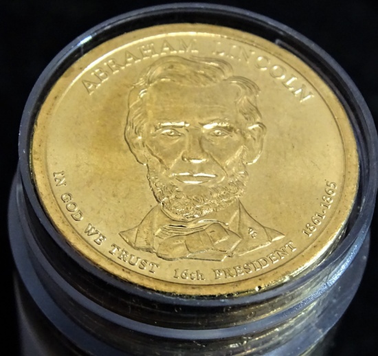 25 EA 2010P UNC ABRAHAM LINCOLN DOLLARS