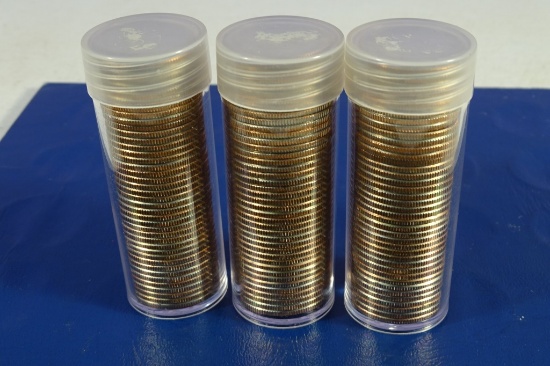 3 Rolls Various State Uncirculated State Quarters