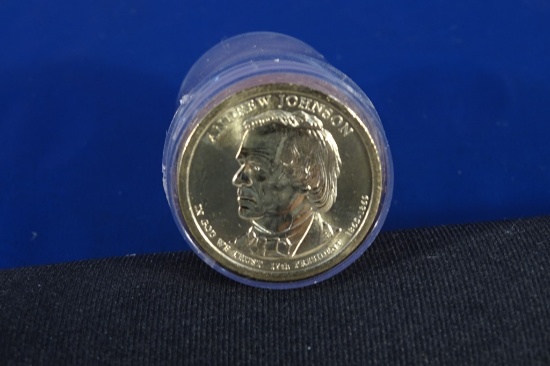25EA 2011P UNC ANDREW JOHNSON DOLLARS