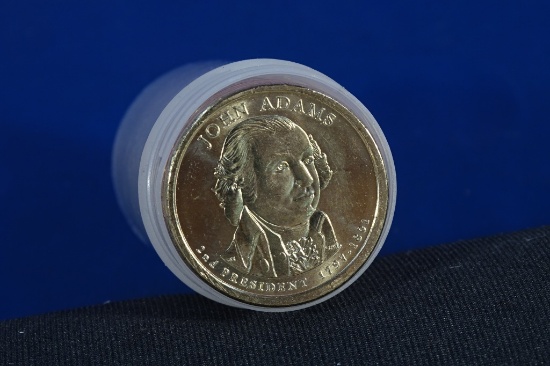 25EA 2007P UNC JOHN ADAMS DOLLARS