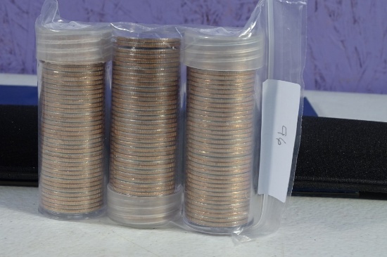 3 ROLLS UNC STATE QTRS RI,ND,MISS