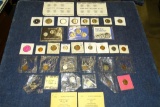 MISC LOT US COINS,PENNIES,DIMES,QTRS,SOME PROOF