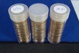 3 ROLLS UNC STATE QTRS ND,UTAH,WIS