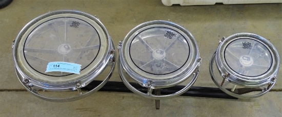 SET OF REMO MULTIPLE ROTO TOMS 6" 8" & 10"