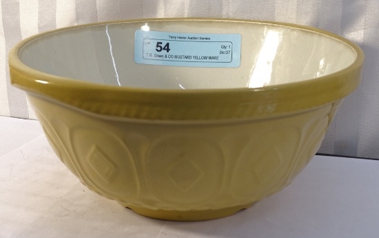T.G. Green & CO MUSTARD YELLOW WARE BOWL 9.25"