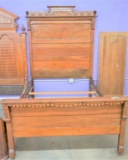 WALNUT VICTORIAN BED HIGH EAST LAKE BACK