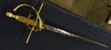 CEREMONIAL SWORD BRASS WITH HANDLE & GUARD
