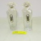 CELLINI CRYSTAL PERFUME BOTTLES FLORAL PORCELAIN