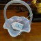FENTON GLASS BASKET 7.5