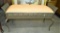 METAL  BENCH WITH CUSHION SEAT &  ELEPHANT DESIGN
