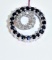 DOUBLE CIRCLE SLIDE 20 SAPPHIRES & 14 DIAMONDS10kt