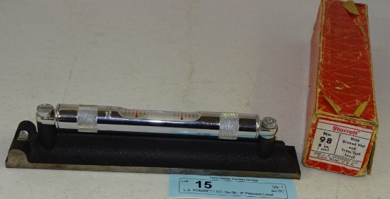 L.S. STARRETT CO. No 98 - 8” Precision Level