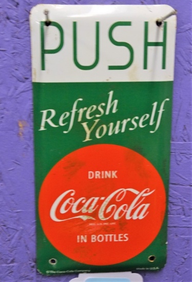 COCA - COLA PUSH DOOR PLATE (RETRO)