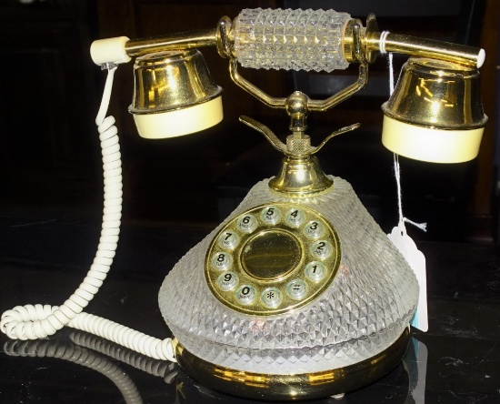 VINTAGE CRYSTAL TELEPHONE
