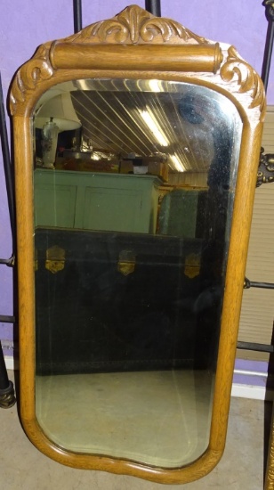 OAK WALL  MIRROR 20 X 42"