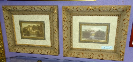 PAIR 0F PRINTS HONINGTON HALL & GUY'S CLIFFS