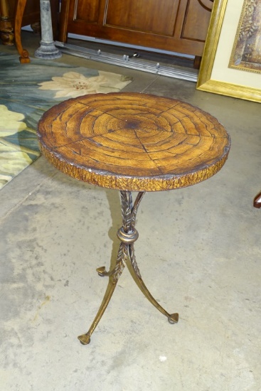 TABLE 16 X 25" WROUGHT IRON LEGS