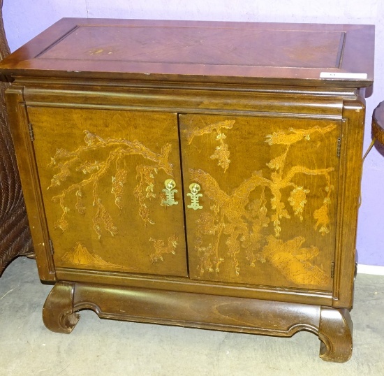 ORIENTAL CHEST MISSING BACK 31 X 29"