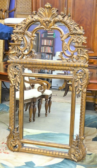 VERY ORNATE MIRROR 31 X 57" BEAUTIFUL