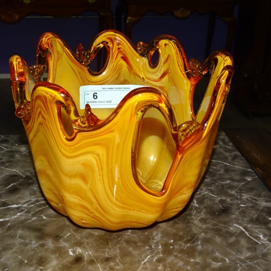 MURANO GOLD VASE