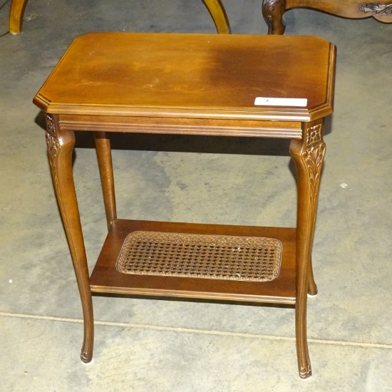 SMALL SIDE TABLE WITH INLAID TOP