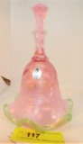 FENTON BELL PINK EMPRESS ROSE GREEN CREST