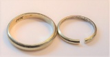 TWO 14 kt GOLD BANDS