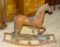 VICTORIAN ROCKING HORSE WITH WHEELS AND SADDLE