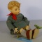 HUMMEL FIGURINE BOY & GRASSHOPPER