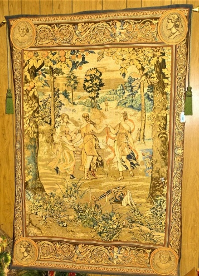 LARGE WALL TAPESTRY 53 X 79"