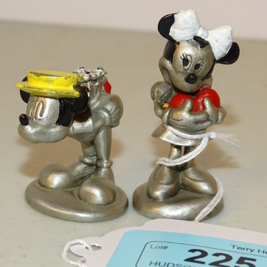 HUDSON PEWTER MICKEY & MINNY FIGURINE