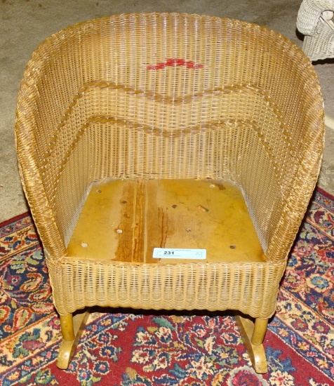 CHILDS WICKER ROCKER