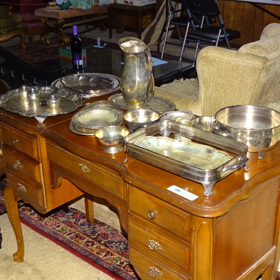 18 MISC PCS OF SILVERPLATE