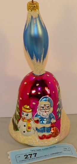 CHRISTOPHER RADKO BELL ORNAMENT