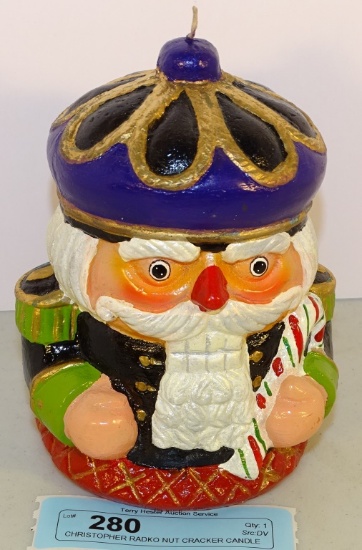 CHRISTOPHER RADKO NUT CRACKER CANDLE