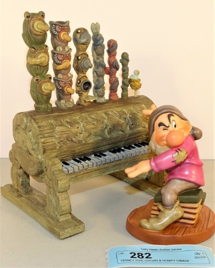 DISNEY PIPE ORGAN & HUMPY DWARF FIGURINES