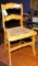 CHILDS CHAIR FLAME MAPLE CANE SEAT CIRC 1820