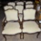 8 DINING CHAIRS CABORET LEGS 2 ARE ARM CHAIRS