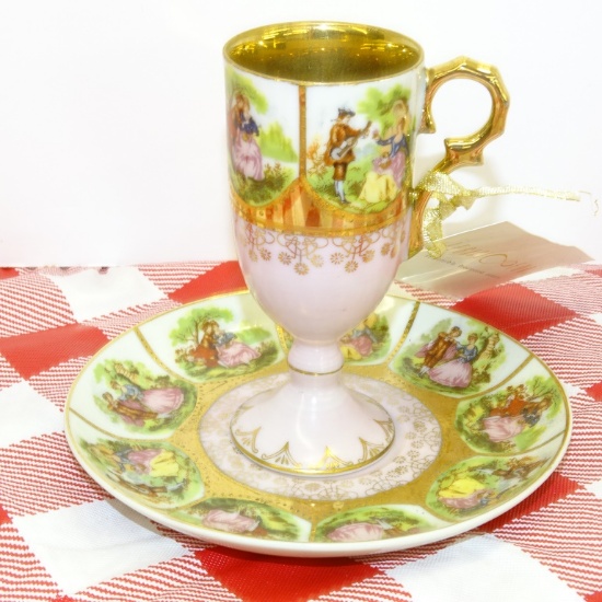 FRENCH VINTAGE CUP & SAUCER