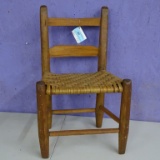 VINTAGE CHILDS CHAIR CANE BOTTOM