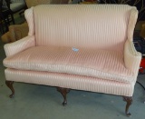 QUEEN ANNE WING BACK LOVE SEAT