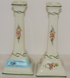 PR HOLO HAND PAINTED PORTUGAL CANDLEHOLDERS