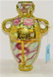 HAND PAINTED WITH GOLD TRIM VASE 10