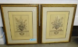 PAIR OF SIGNED KEVIN CHAPMAN FLORAL PRINTS