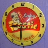 FROSTY ROOT BEER LIGHTED CLOCK